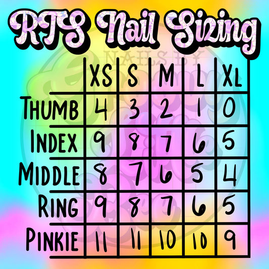 M/L extra short square RTS nails