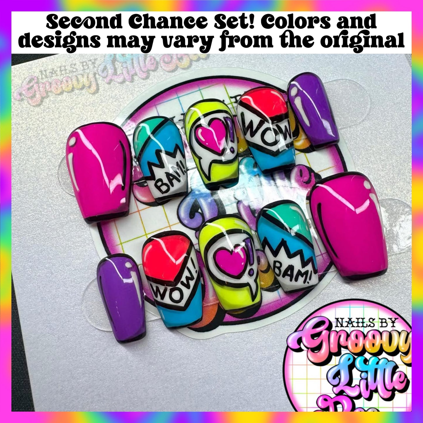 MADE TO ORDER Comic Book Nails