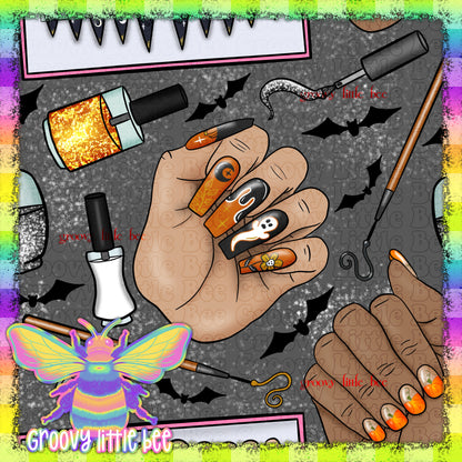 Spooky Nails Seamless