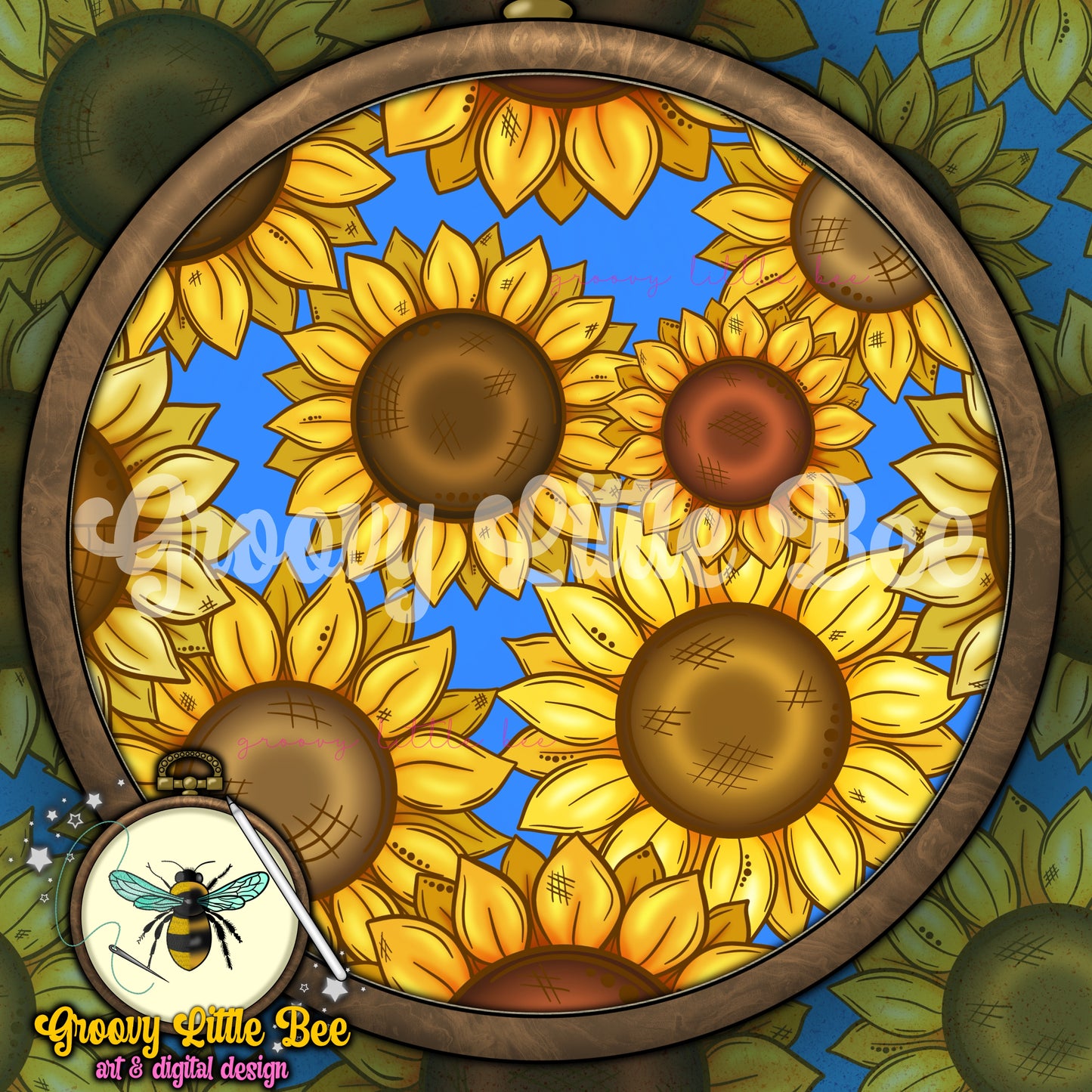 Sunflowers Seamless