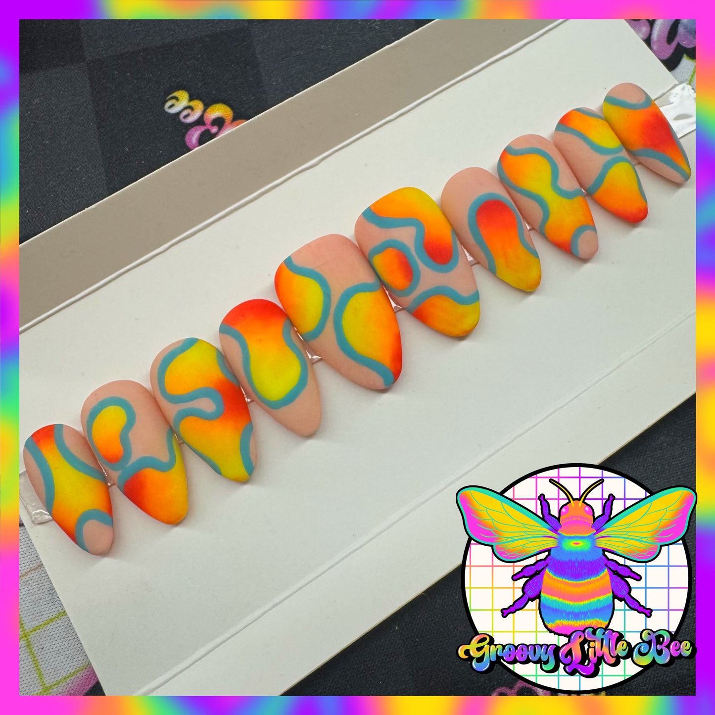 MADE TO ORDER Lava Lamp Vibes Nails