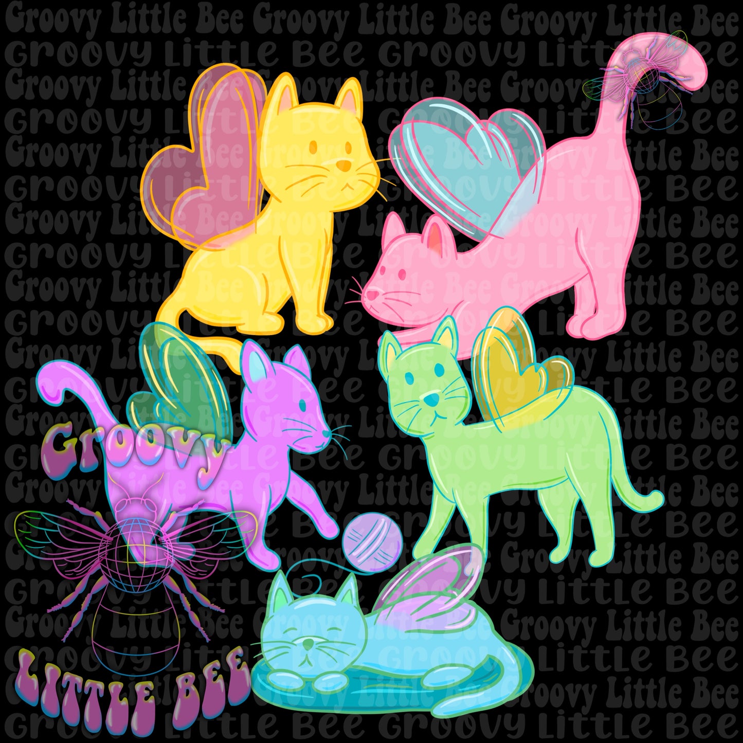 Fairy Kitties PNG