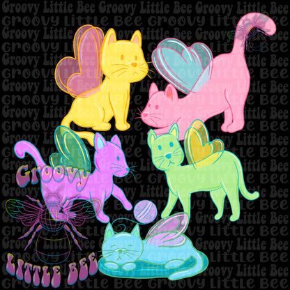 Fairy Kitties PNG