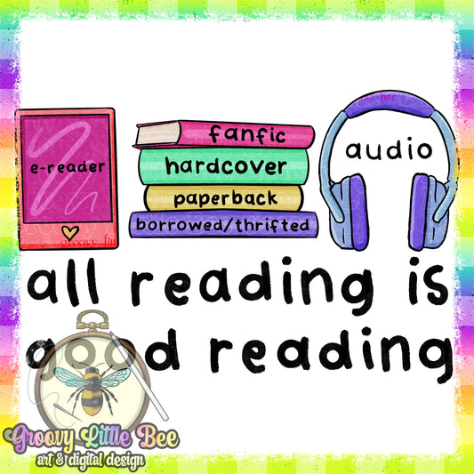 Reading is Good PNG