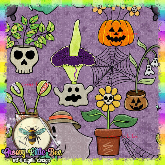 Spooky Plants Seamless