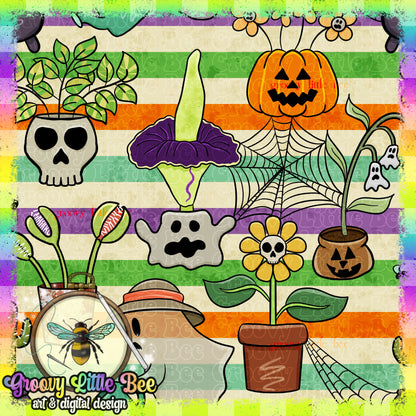 Spooky Plants Seamless