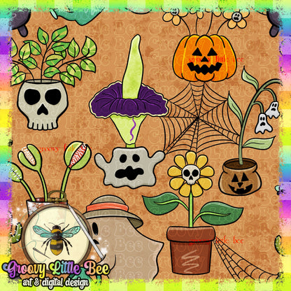 Spooky Plants Seamless