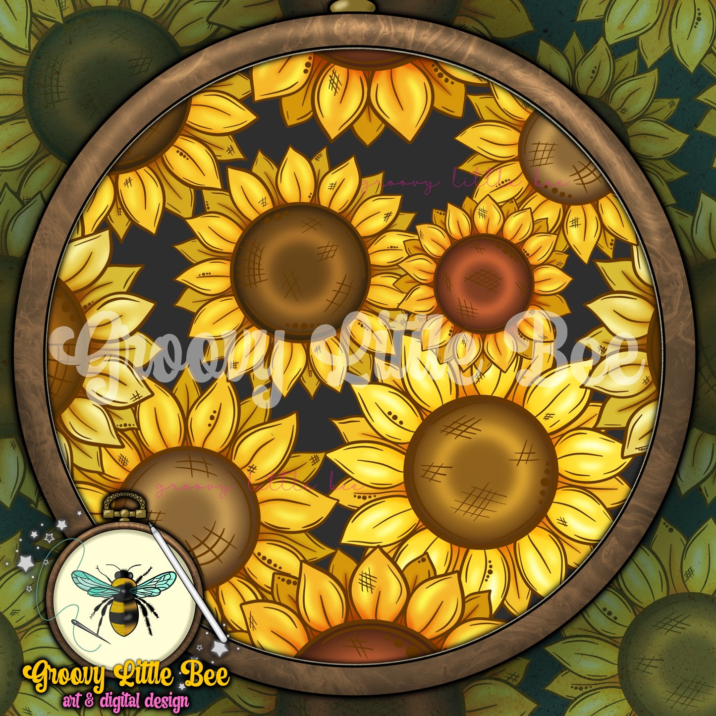 Sunflowers Seamless