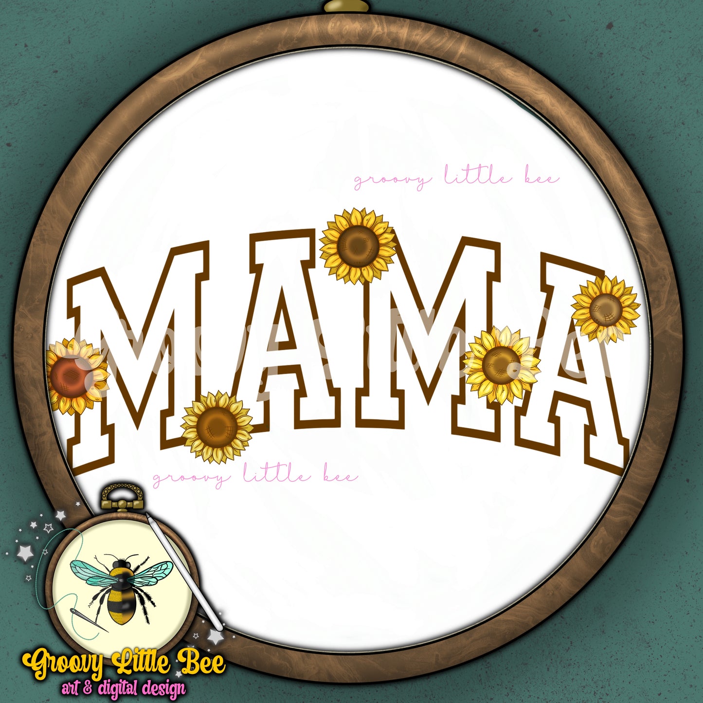 Mama Sunflower PNG
