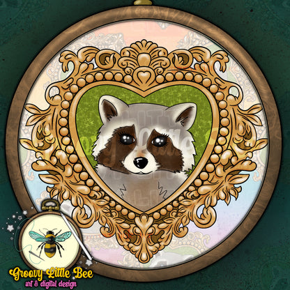 Raccoon Frame PNG