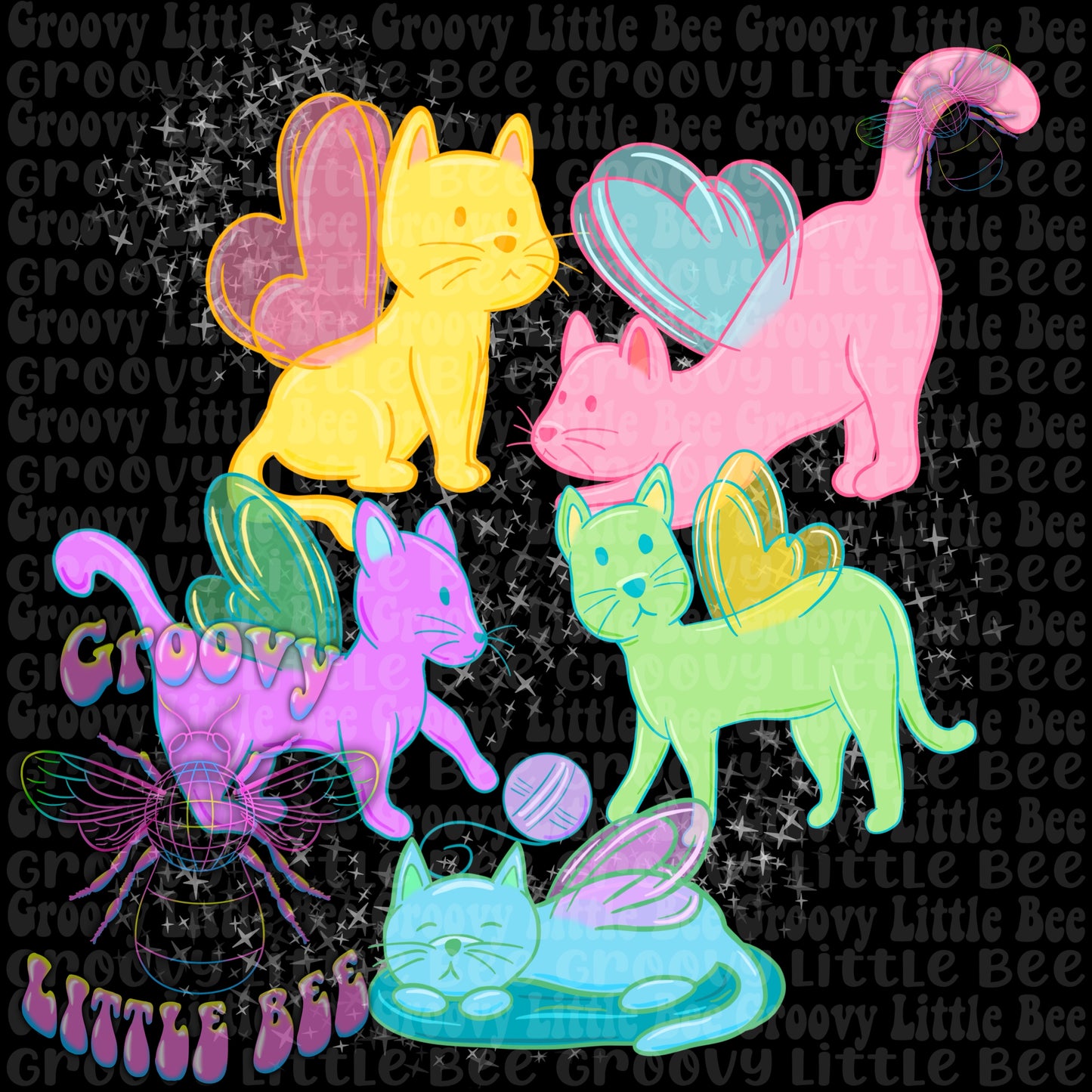 Fairy Kitties PNG