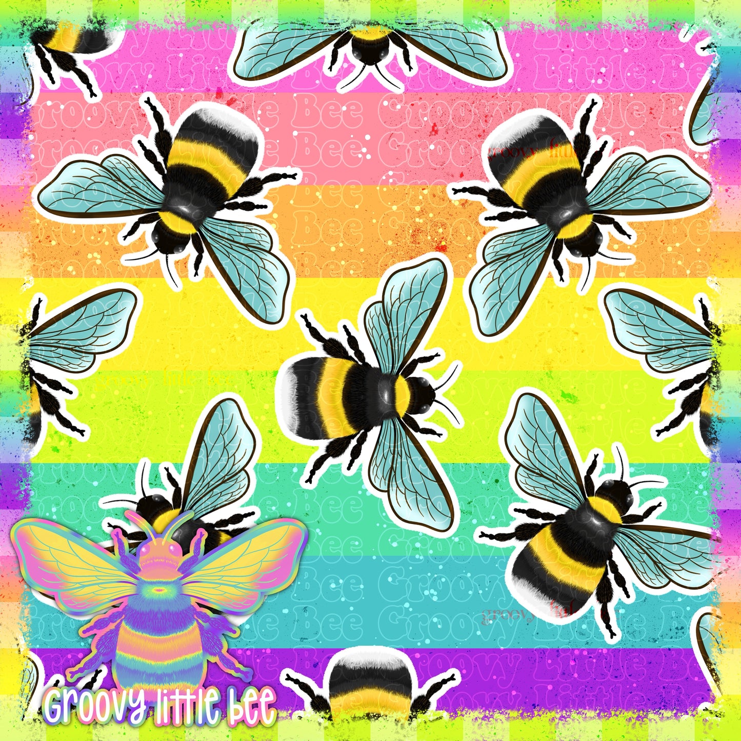 Logo Bees Seamless