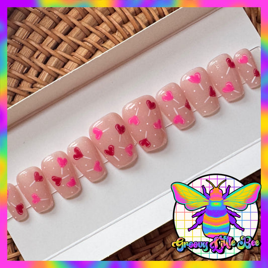 MADE TO ORDER Heart Lollipop Nails