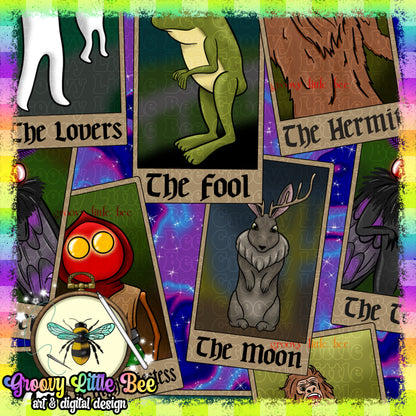 Cryptid Tarot Seamless