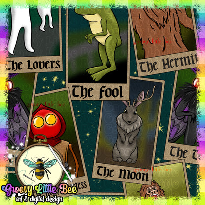 Cryptid Tarot Seamless