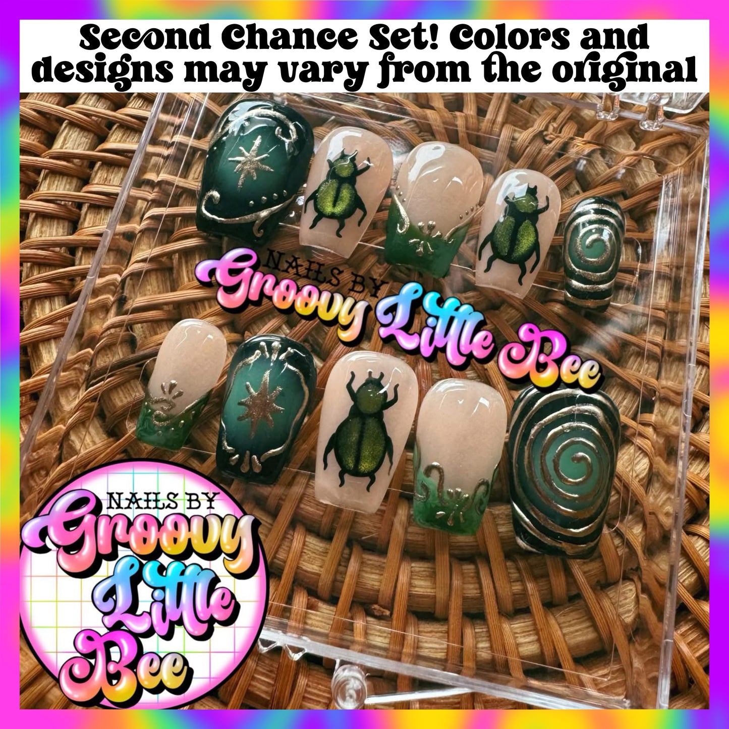 MADE TO ORDER Beetle Nails