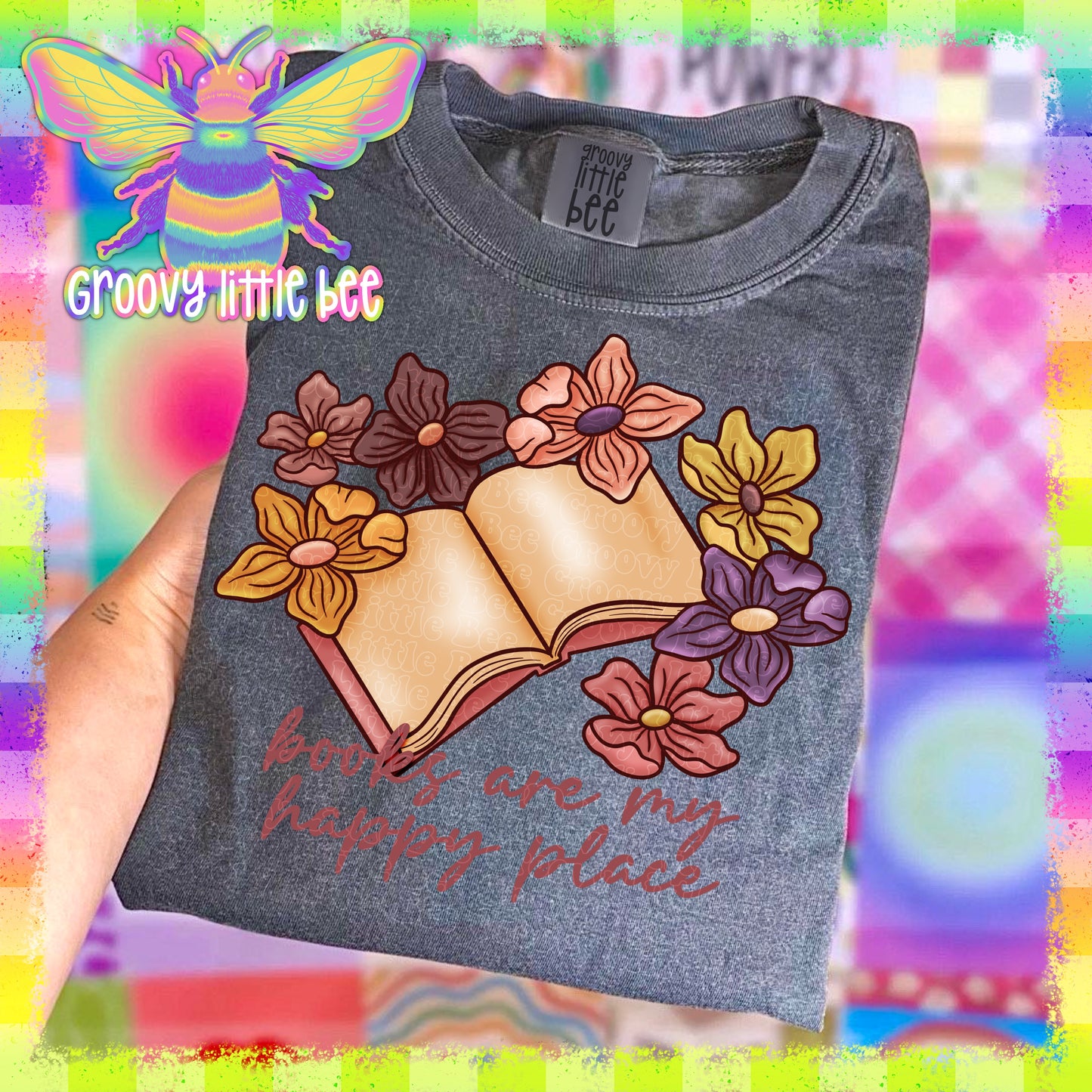 Books & Flowers PNG