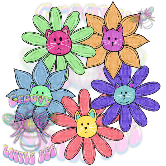 Kitty Floral PNG