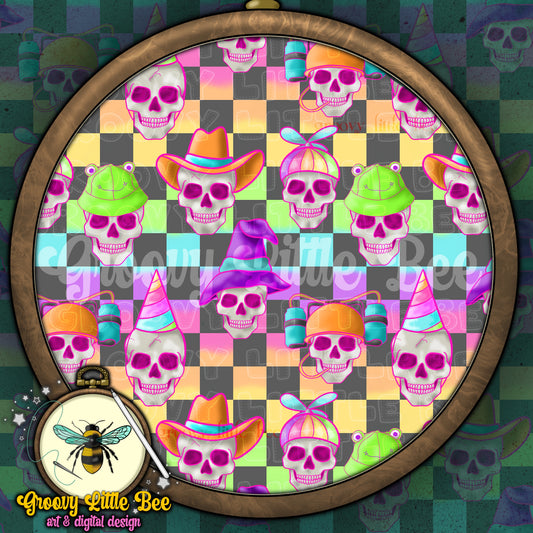 Party Skellies Seamless